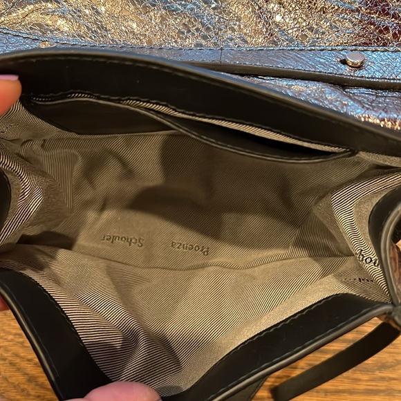 💕HP💕Proenza Schouler Mini PS1 Metallic silver Leather Crossbody Bag - Picture 12 of 16